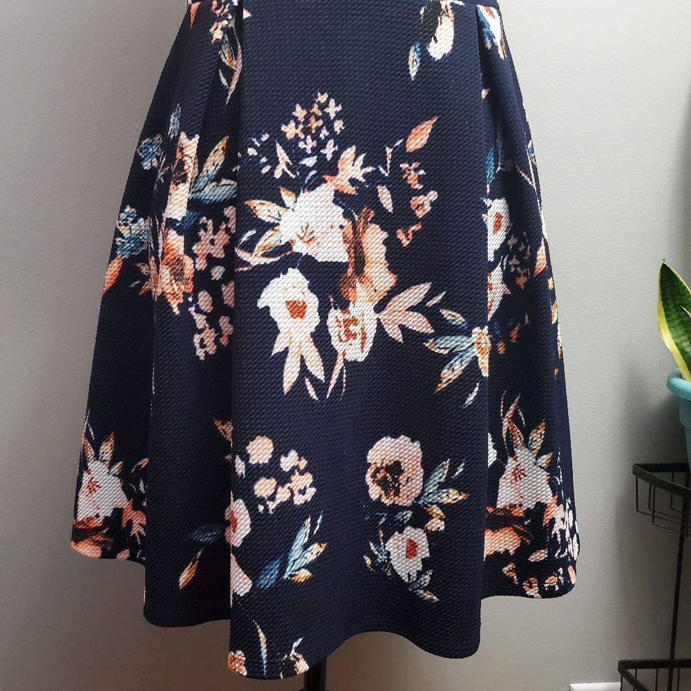 Soprano Floral Black Sleeveless Mini Dress Sz S - Picture 6 of 7